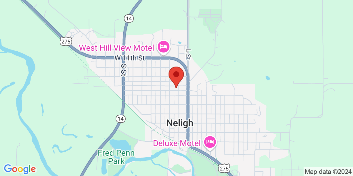 Map of Neligh Public Library